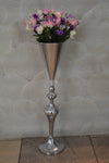Home Décor Flower Vase in three different sizes in chrome & Gold-9102