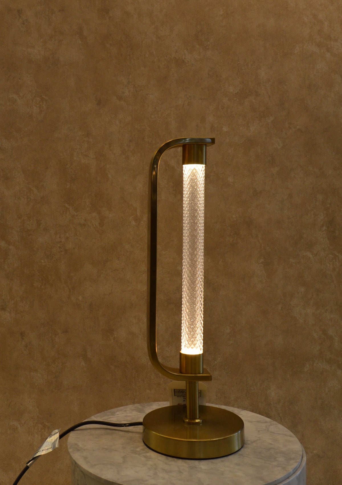 Modern Luxury LED Crystal Tube Luxe Lamp Set