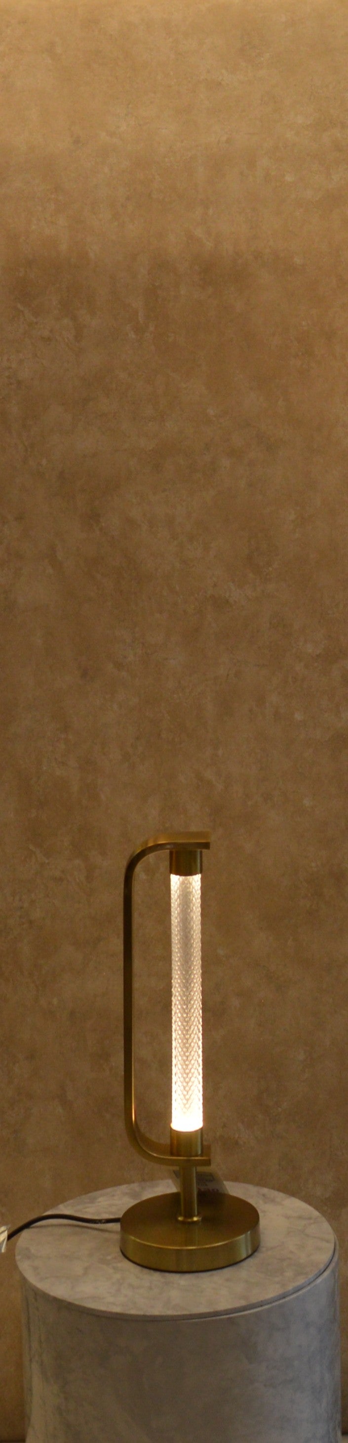 Modern Luxury LED Crystal Tube Luxe Lamp Set