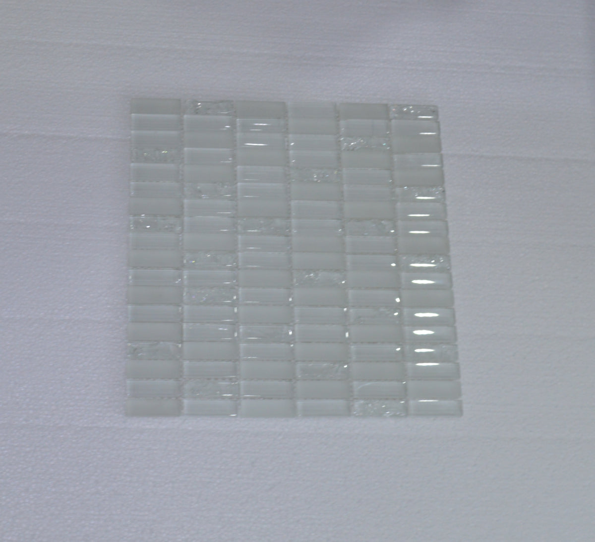 Brown Crackle-effect Glass Mosaic Tile | 1 sheet 300x300x8mm | 11 sheets 1sqm-JM03