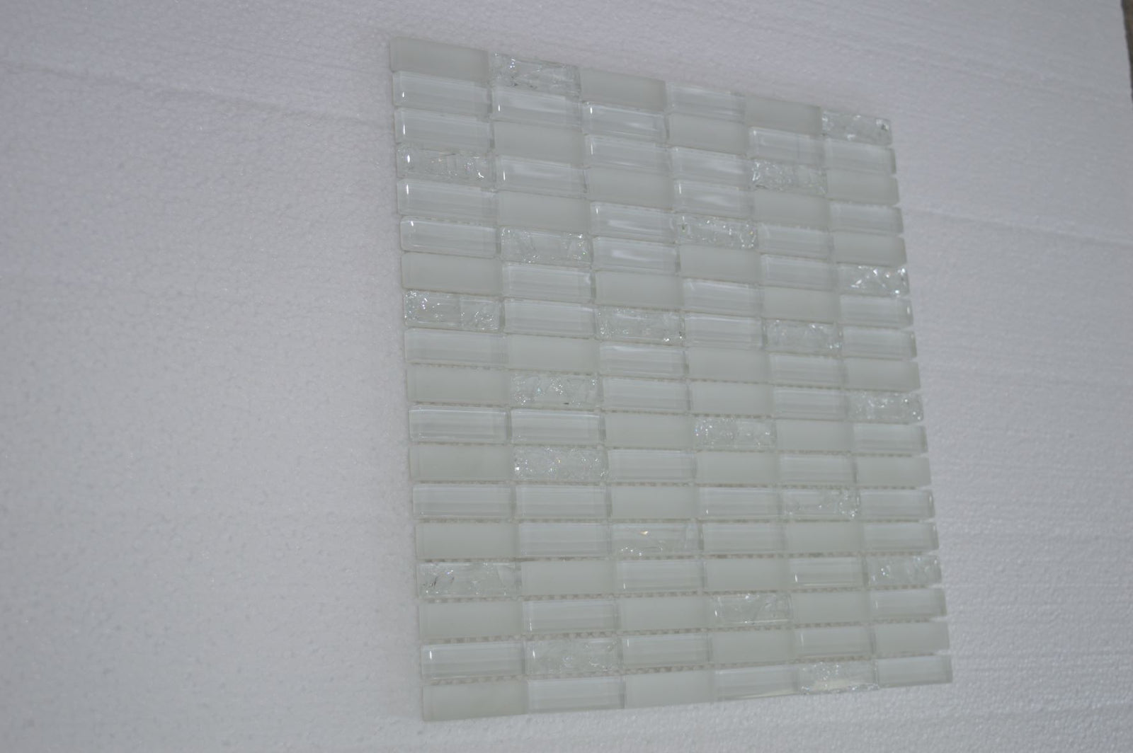 Brown Crackle-effect Glass Mosaic Tile | 1 sheet 300x300x8mm | 11 sheets 1sqm-JM03