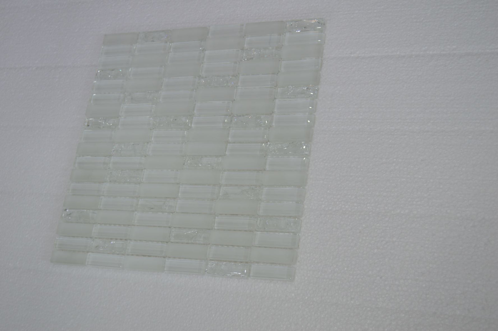 Brown Crackle-effect Glass Mosaic Tile | 1 sheet 300x300x8mm | 11 sheets 1sqm-JM03