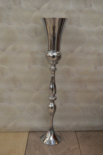 Home Décor Flower Vase in three different sizes in chrome & Gold-9102