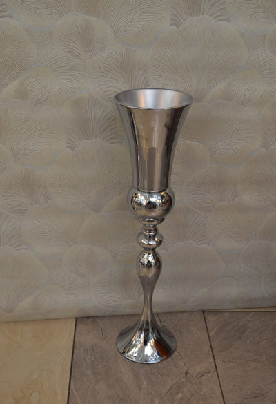Home Décor Flower Vase in three different sizes in chrome & Gold-9102