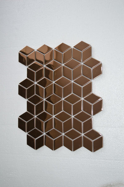 Diamond Aluminium Ceramic Mosaic Tiles | 1 sheet300 x300 x 8mm | 11=1m2