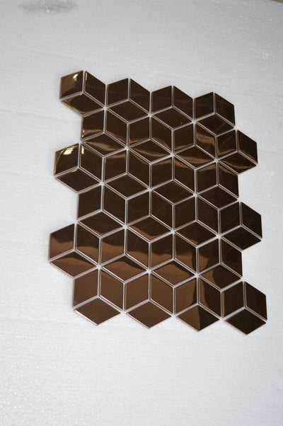 Diamond Aluminium Ceramic Mosaic Tiles | 1 sheet300 x300 x 8mm | 11=1m2