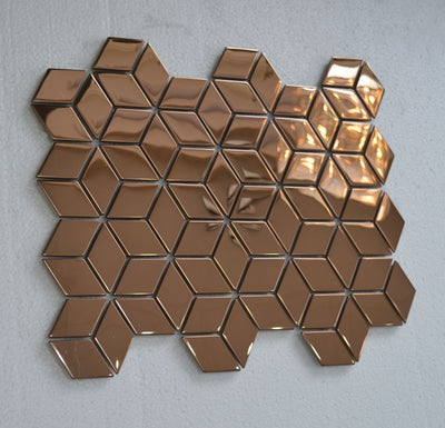 Diamond Aluminium Ceramic Mosaic Tiles | 1 sheet300 x300 x 8mm | 11=1m2