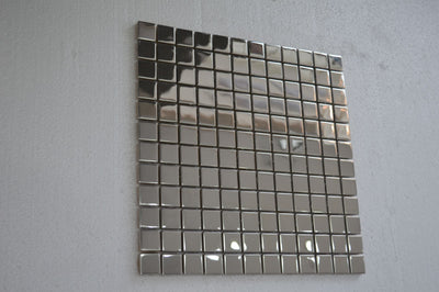 Mirrored Silver Metal Ceramic Mosaic Tile-300*300*8mm-11sheets-1m2