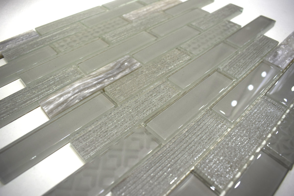 Olive Green Glass Mosaic Tile