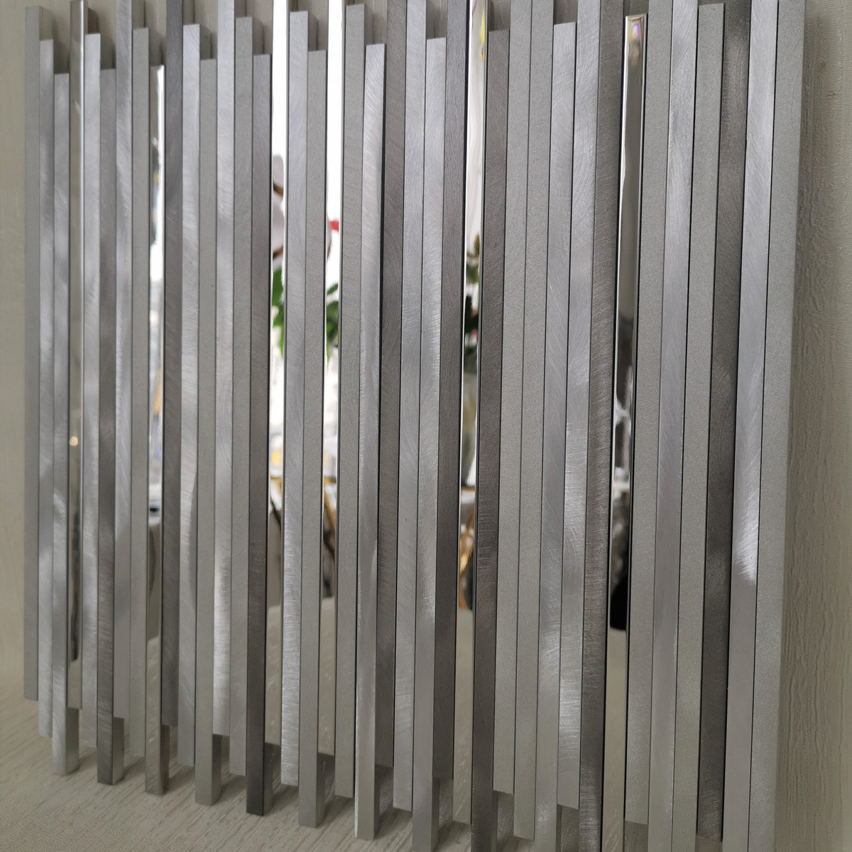Greyscale Aluminium Mosaic Tile