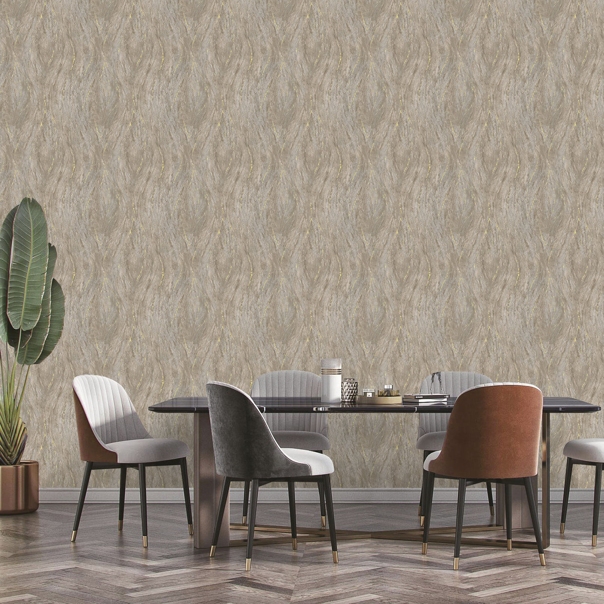 Marble Texture Glitter Double Width wallpaper in 3 different colours-15mtr Length and 1mtr Width-GT11604,07 & 08