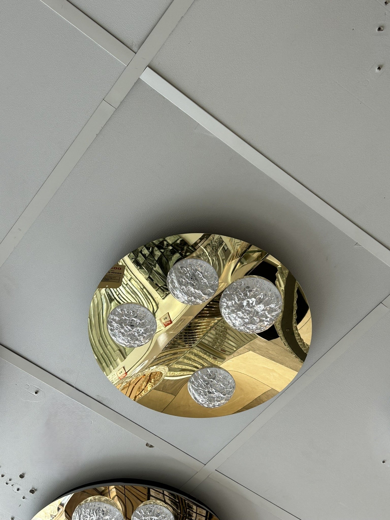 Modern Moon Style Flushmount LED Ceiling Lights Gold-2318-800, 500 & 400