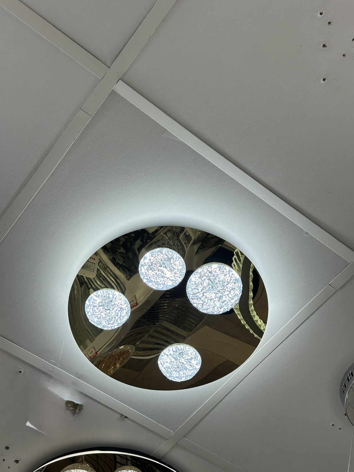 Modern Moon Style Flushmount LED Ceiling Lights Gold-2318-800, 500 & 400