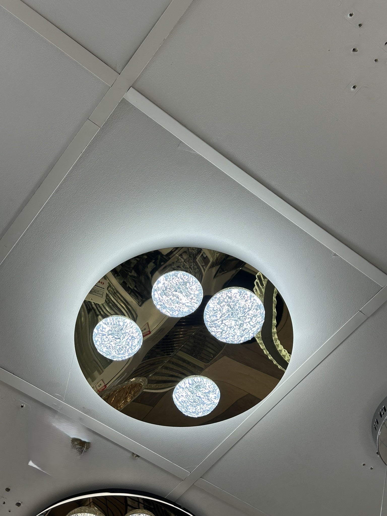 Modern Moon Style Flushmount LED Ceiling Lights Gold-2318-800, 500 & 400