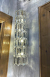 Crystal rectangle bar wall light with color changing feature- 9122-350ch