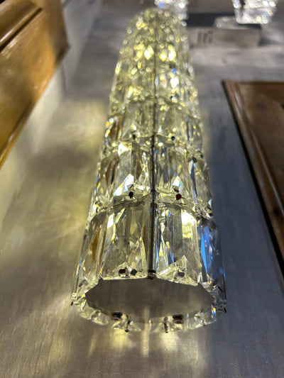 Crystal rectangle bar wall light with color changing feature- 9122-350ch