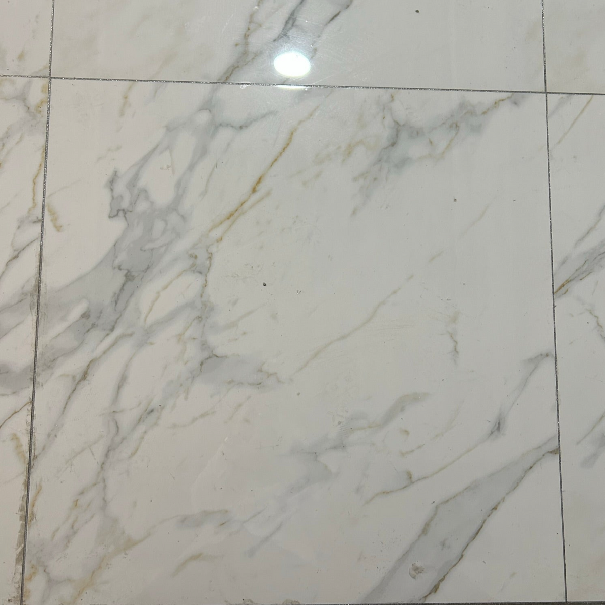 White Marble Effect with Grey and Cream Color Texture Polished Porcelain Tiles Wall &amp; Floor Tiles-800*800*10.5mm-CTB842003F