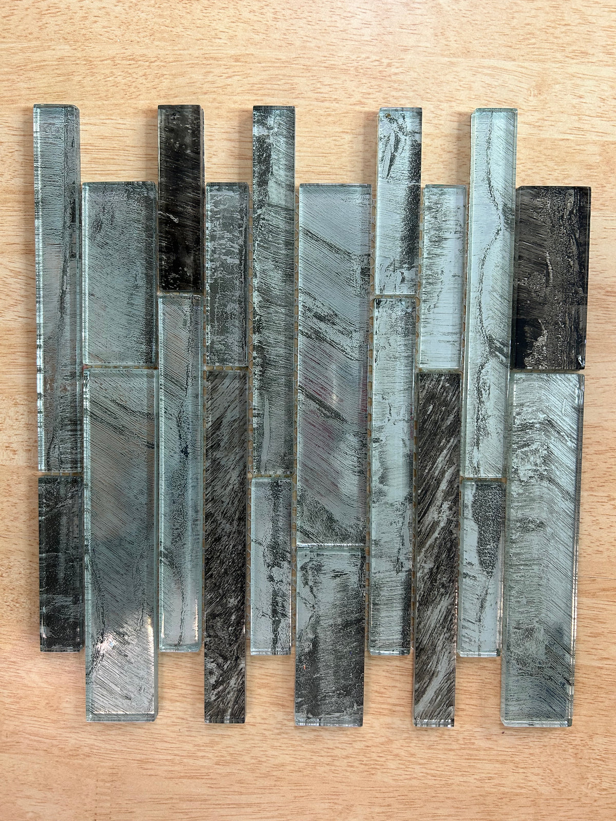 Olive Green Glass Mosaic Tile | 1 sheet 300x300x8mm | 11 sheets 1sqm-PT-WS100