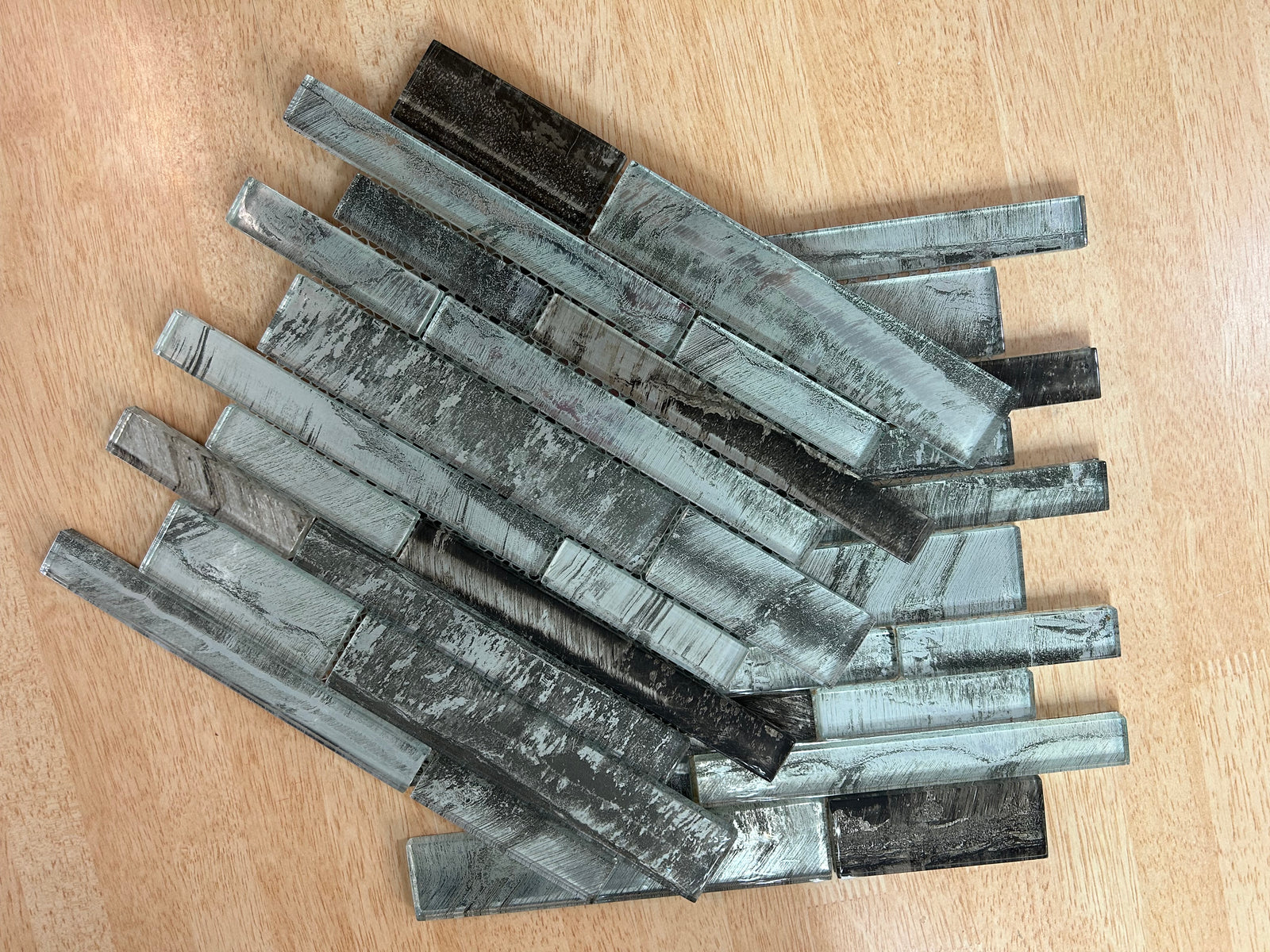 Olive Green Glass Mosaic Tile | 1 sheet 300x300x8mm | 11 sheets 1sqm-PT-WS100