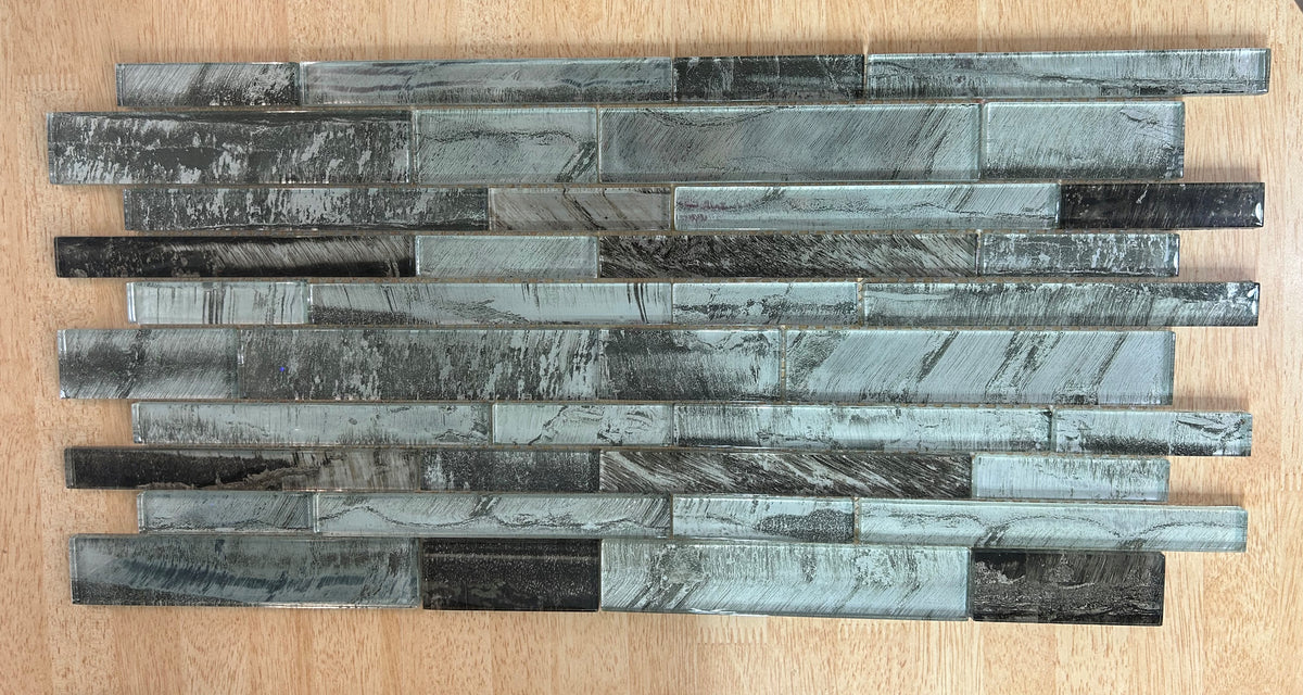 Olive Green Glass Mosaic Tile | 1 sheet 300x300x8mm | 11 sheets 1sqm-PT-WS100