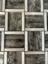 Silver Grey Metal Glass Mosaic Tiles