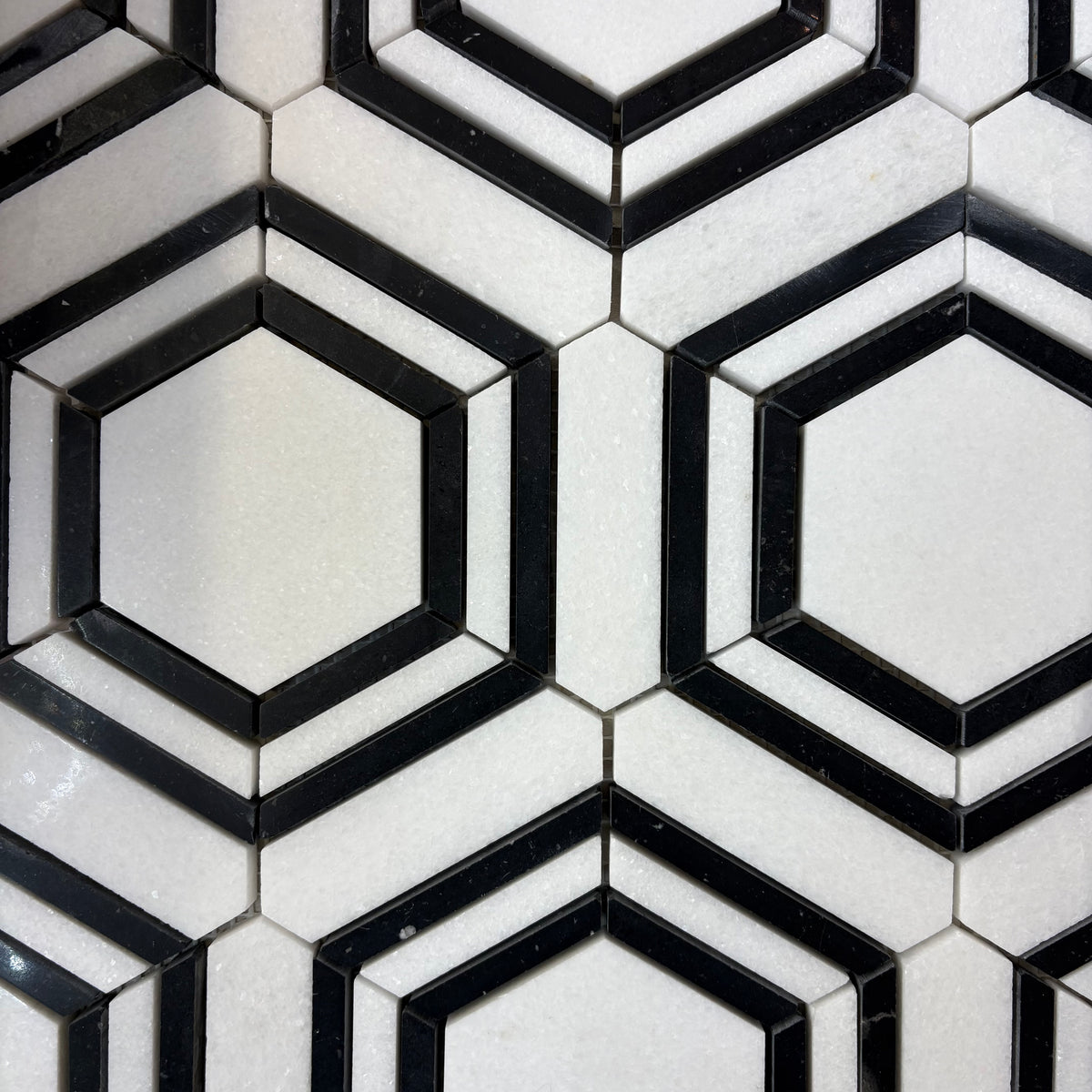 Ceorama Nero Polished Marble Mosaic - 280*330*10mm - 11sheets = 1 meter square - Stone Mosaic