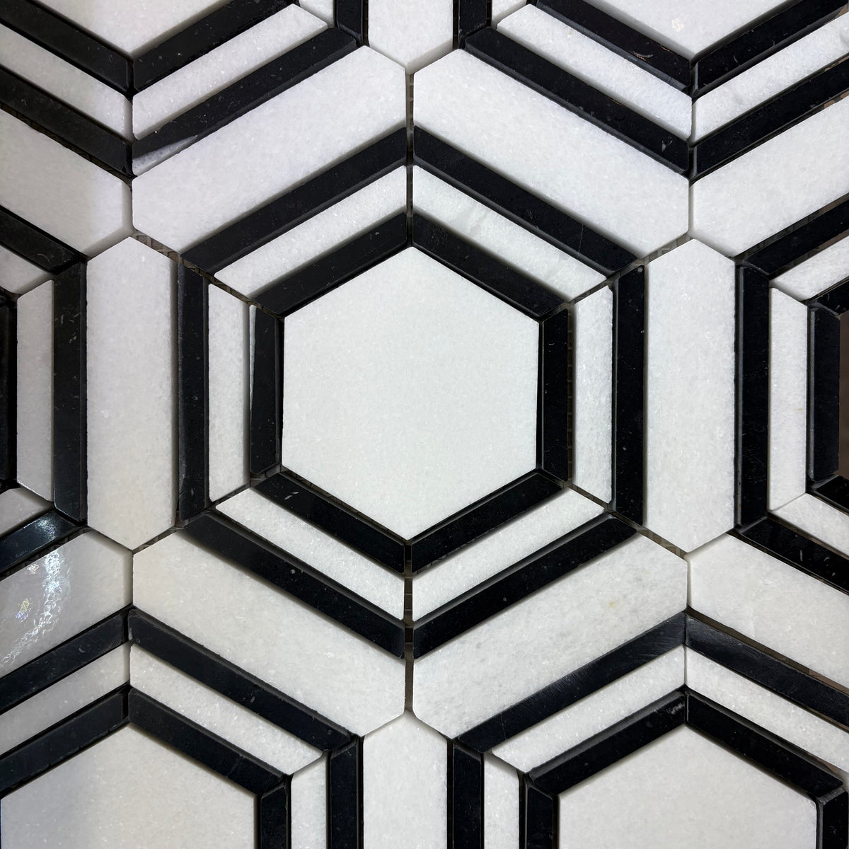 Ceorama Nero Polished Marble Mosaic - 280*330*10mm - 11sheets = 1 meter square - Stone Mosaic