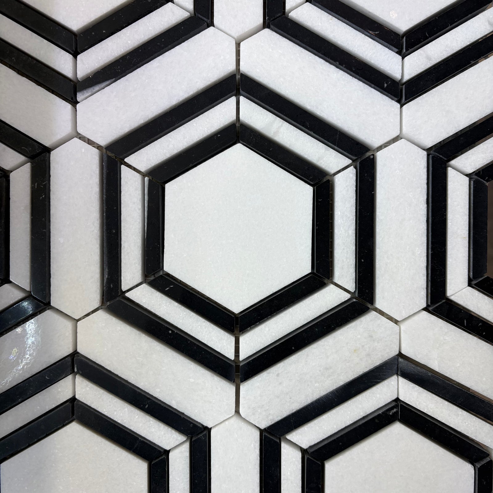 Ceorama Nero Polished Marble Mosaic - 280*330*10mm - 11sheets = 1 meter square - Stone Mosaic