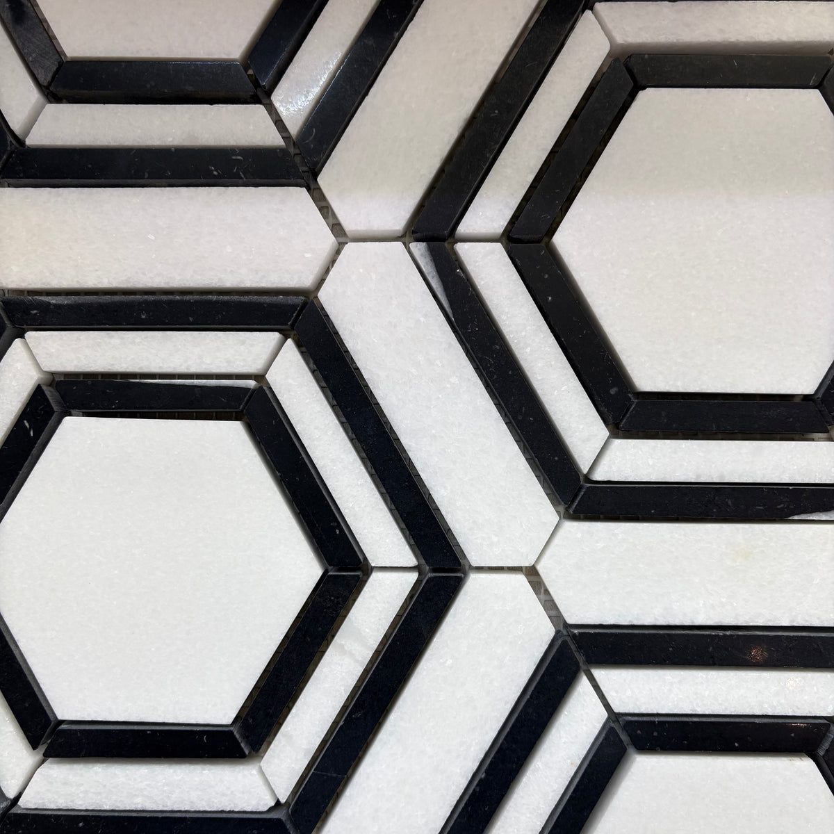 Ceorama Nero Polished Marble Mosaic - 280*330*10mm - 11sheets = 1 meter square - Stone Mosaic