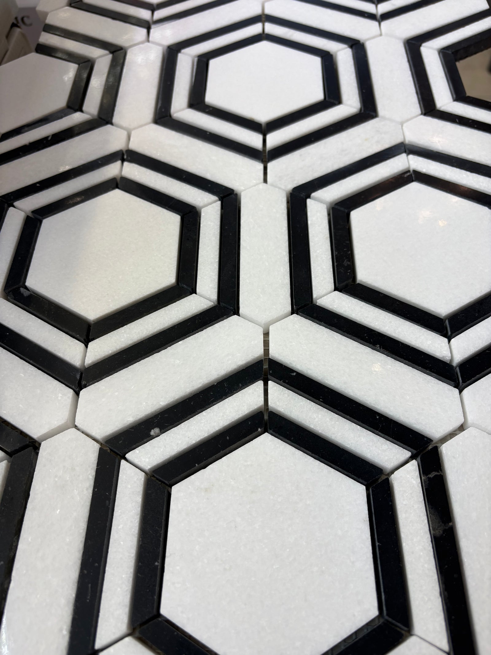 Ceorama Nero Polished Marble Mosaic - 280*330*10mm - 11sheets = 1 meter square - Stone Mosaic