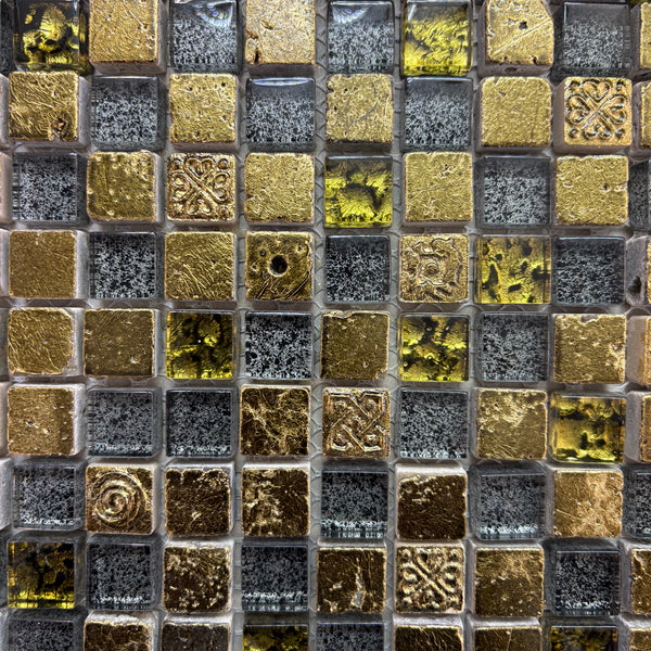 Stone & Glass Mosaic - 300*300*8mm - 11sheets = 1 meter square