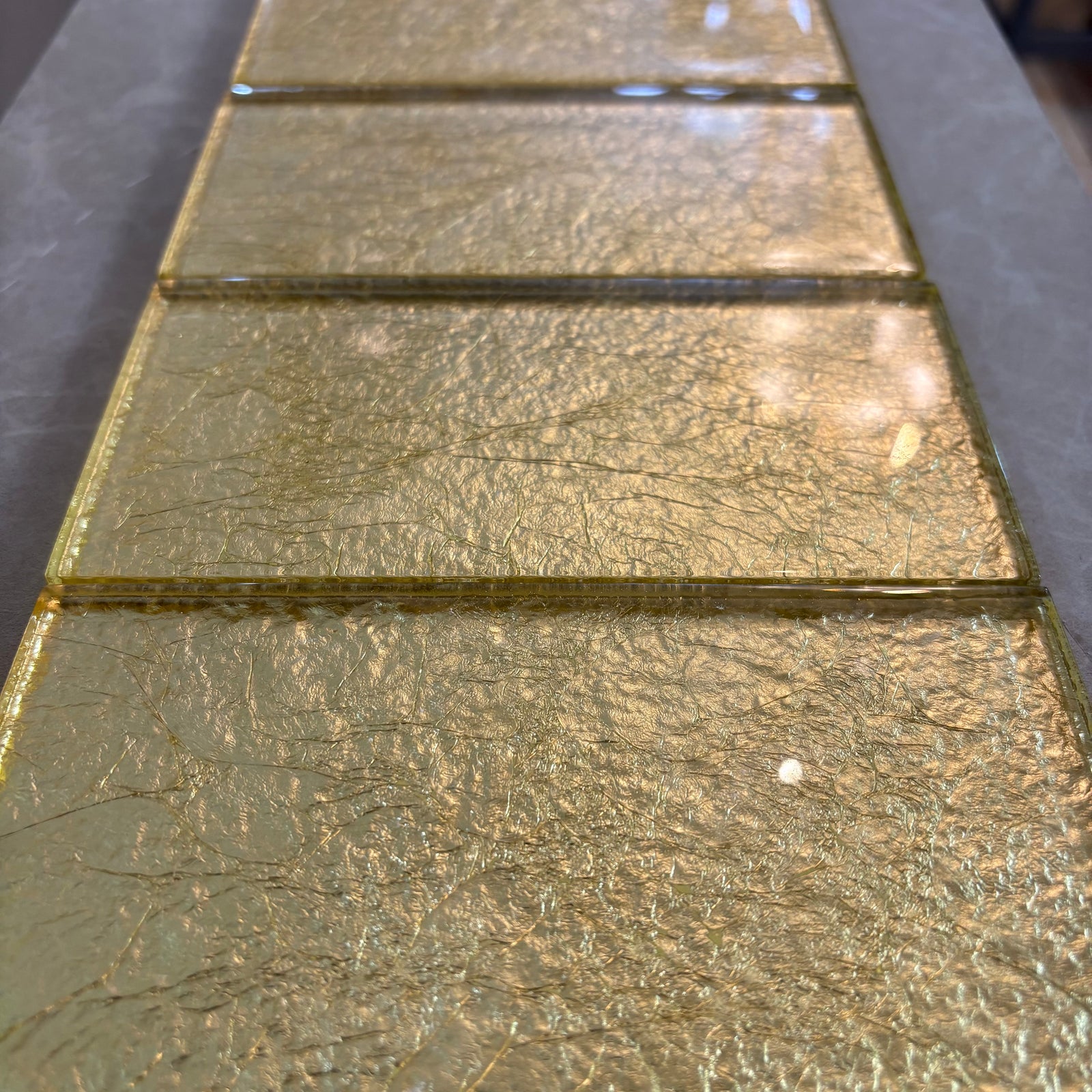 Gold Foil Mosaic Tile - 75*150*8mm
