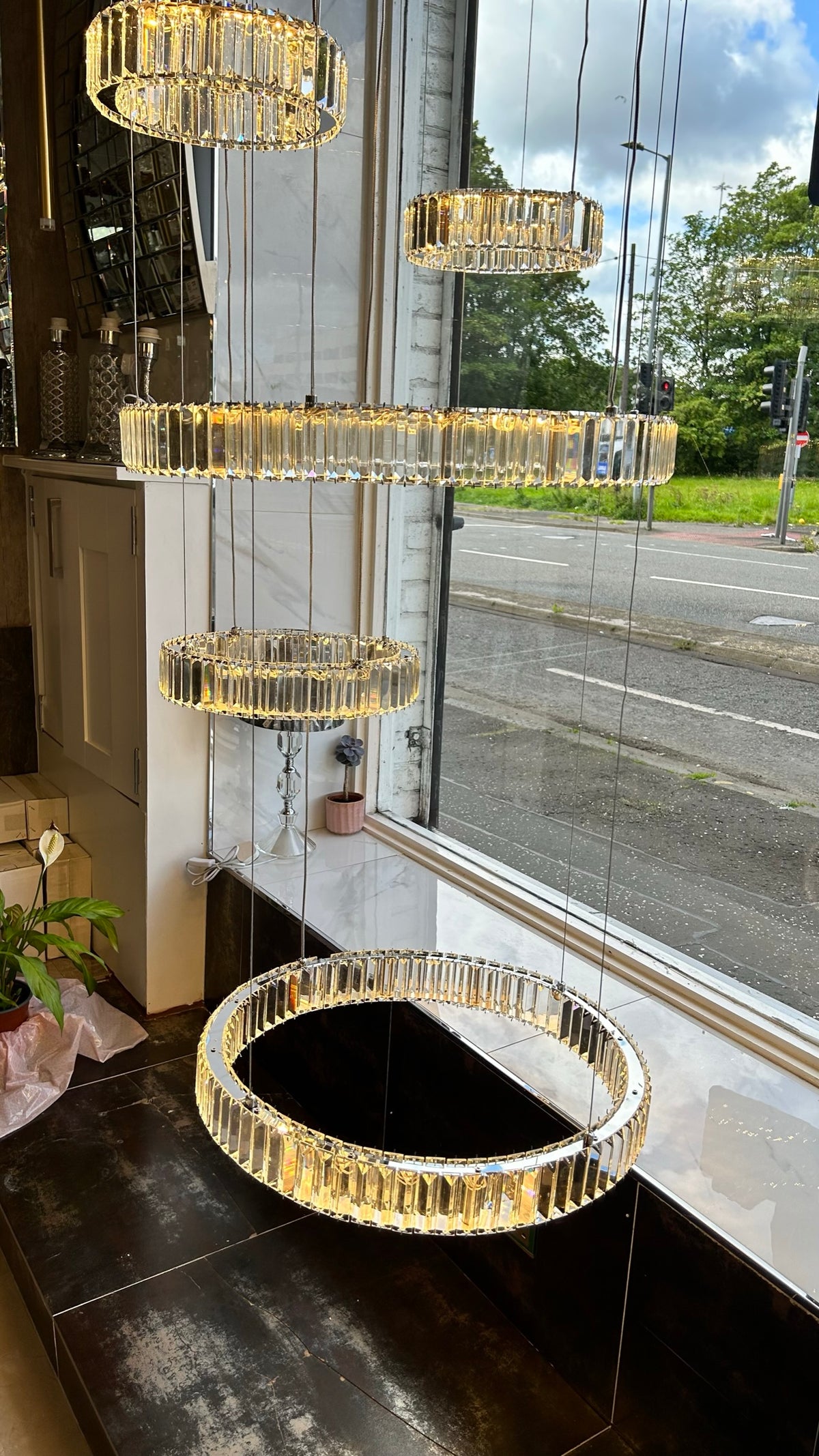 Modern Big Multi Layer Crystal Rings LED Ceiling Light/Chandelier-20014-1000