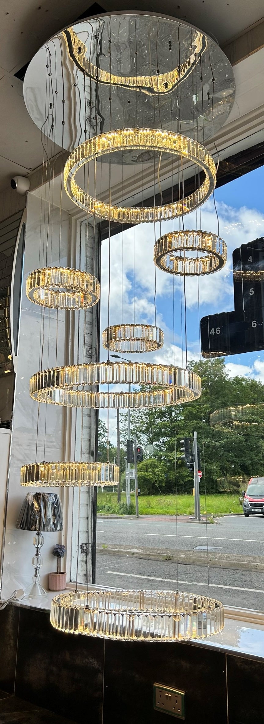 Modern Big Multi Layer Crystal Rings LED Ceiling Light/Chandelier-20014-1000
