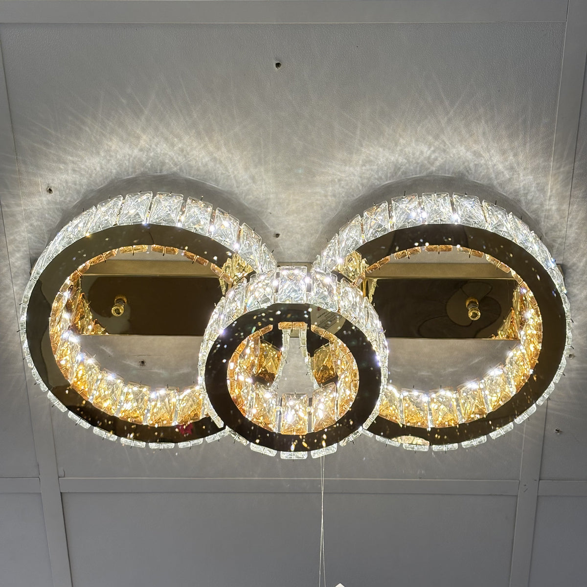 LED Ceiling Light Modern Gold Indoor Colour Changing Feature
