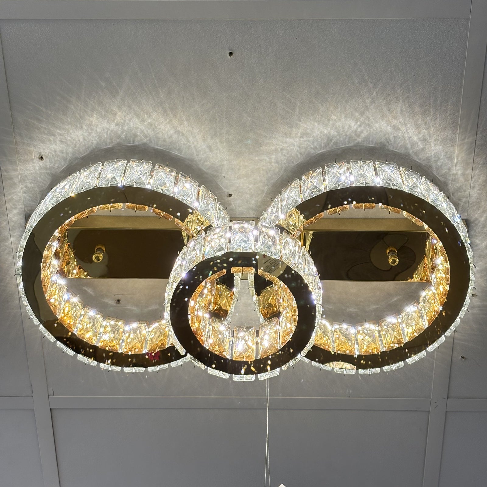 LED Ceiling Light Modern Gold Indoor Colour Changing Feature