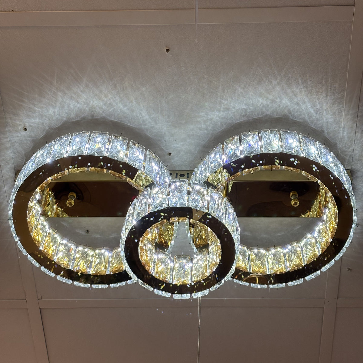 LED Ceiling Light Modern Gold Indoor Colour Changing Feature