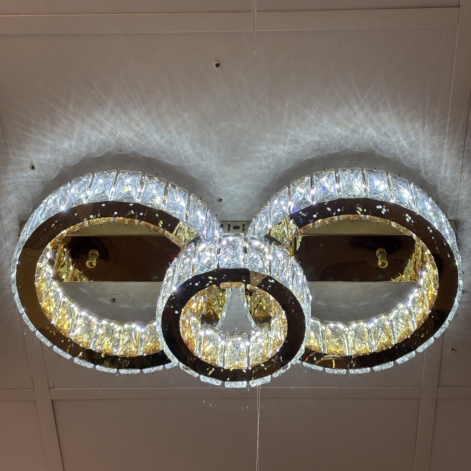 LED Ceiling Light Modern Gold Indoor Colour Changing Feature