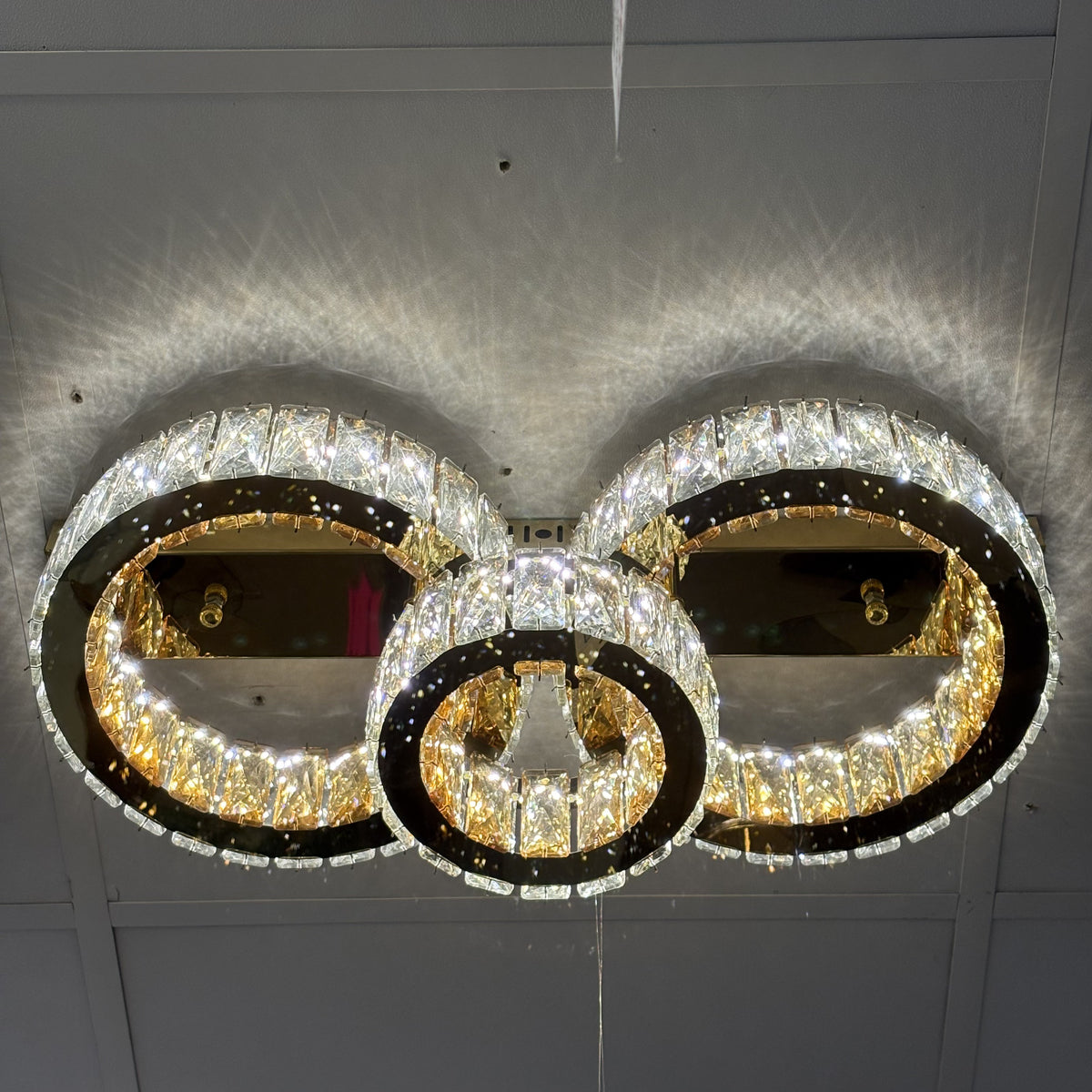 LED Ceiling Light Modern Gold Indoor Colour Changing Feature