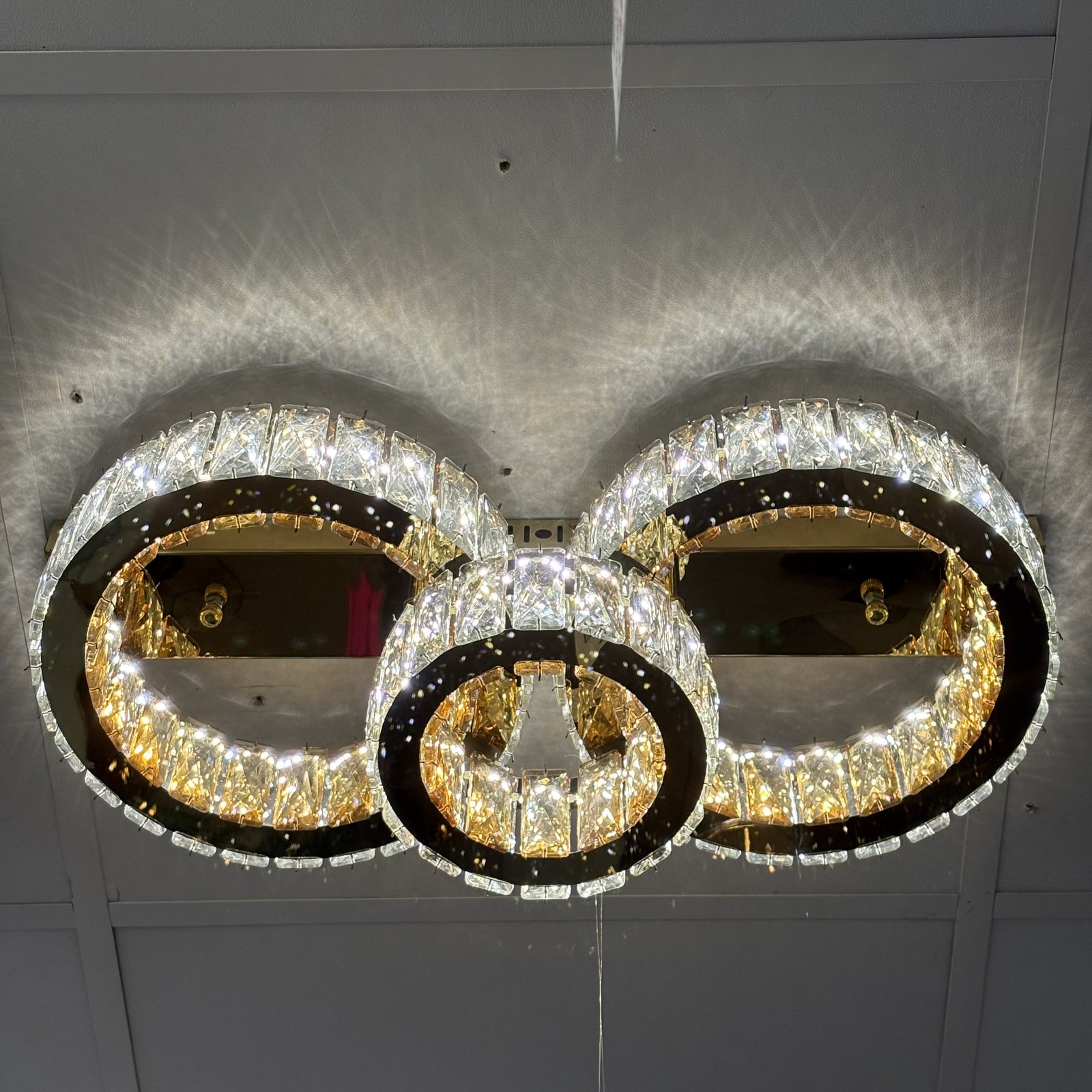 LED Ceiling Light Modern Gold Indoor Colour Changing Feature