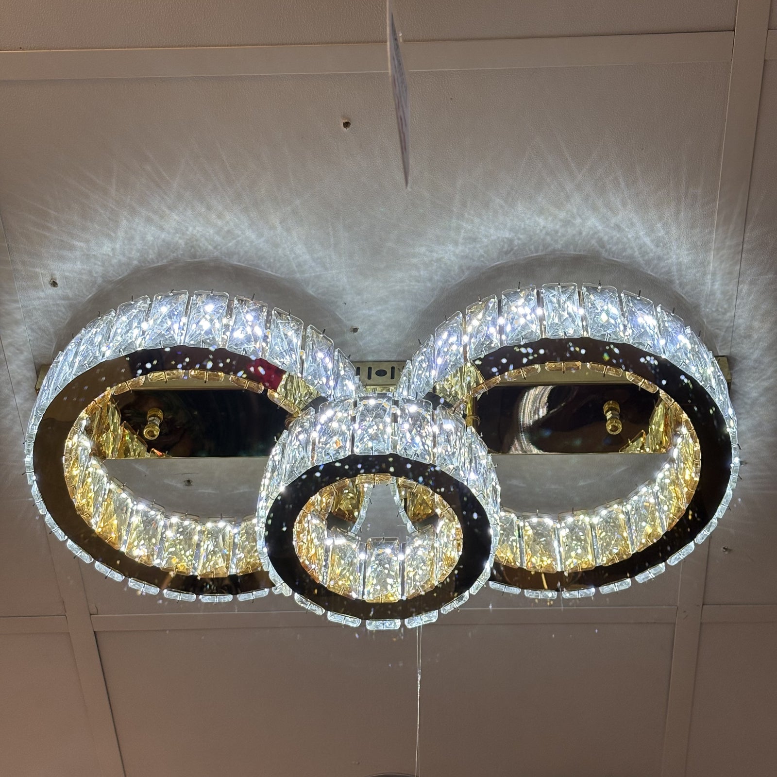 LED Ceiling Light Modern Gold Indoor Colour Changing Feature