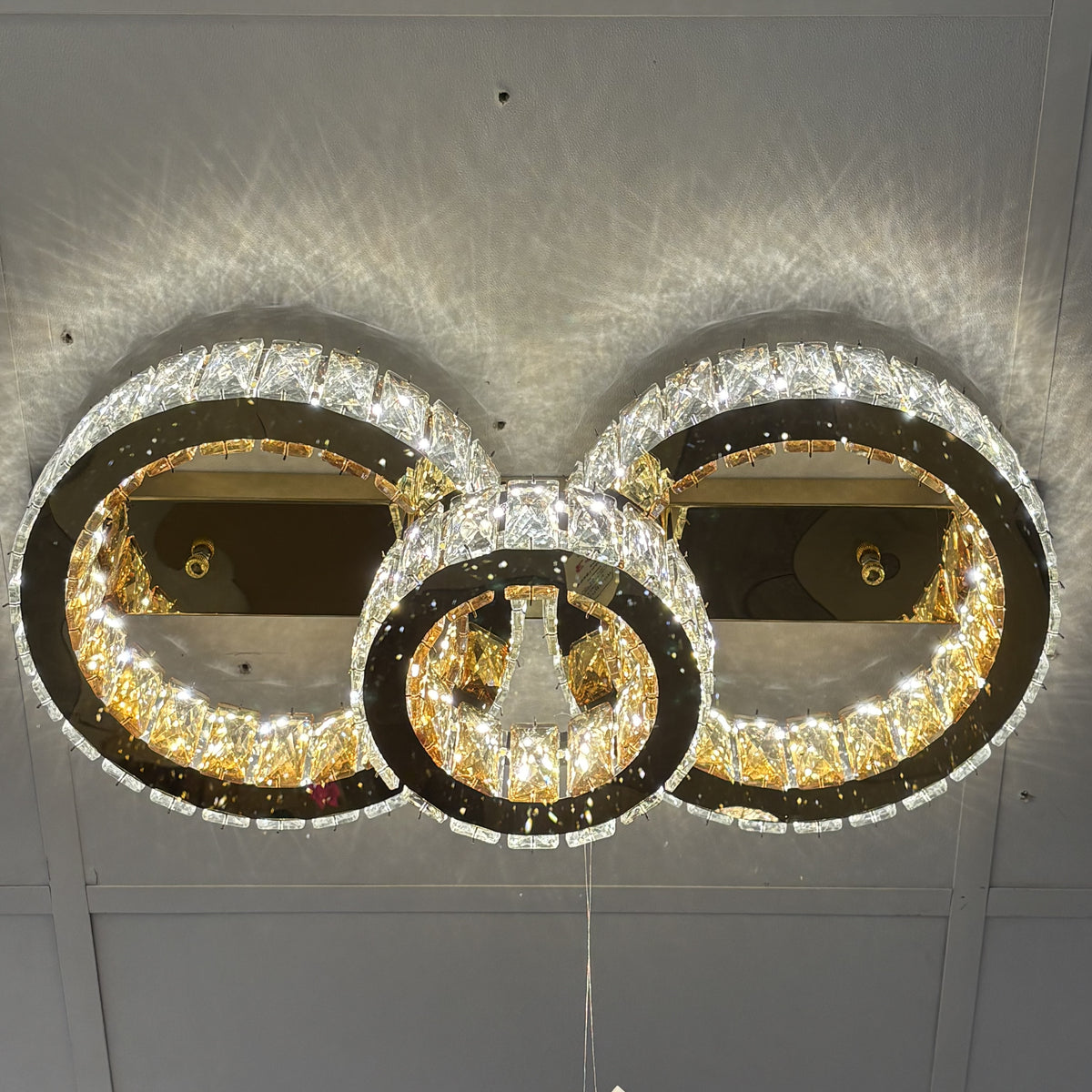 LED Ceiling Light Modern Gold Indoor Colour Changing Feature