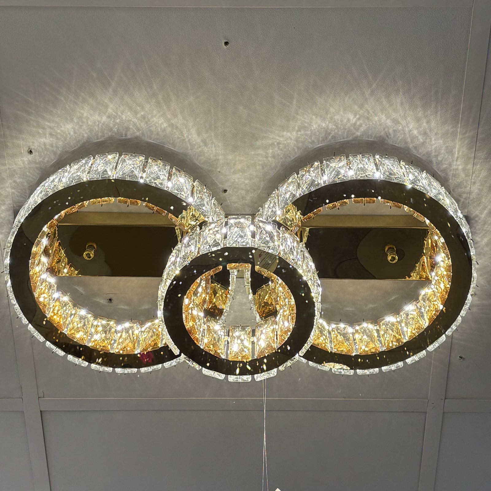 LED Ceiling Light Modern Gold Indoor Colour Changing Feature