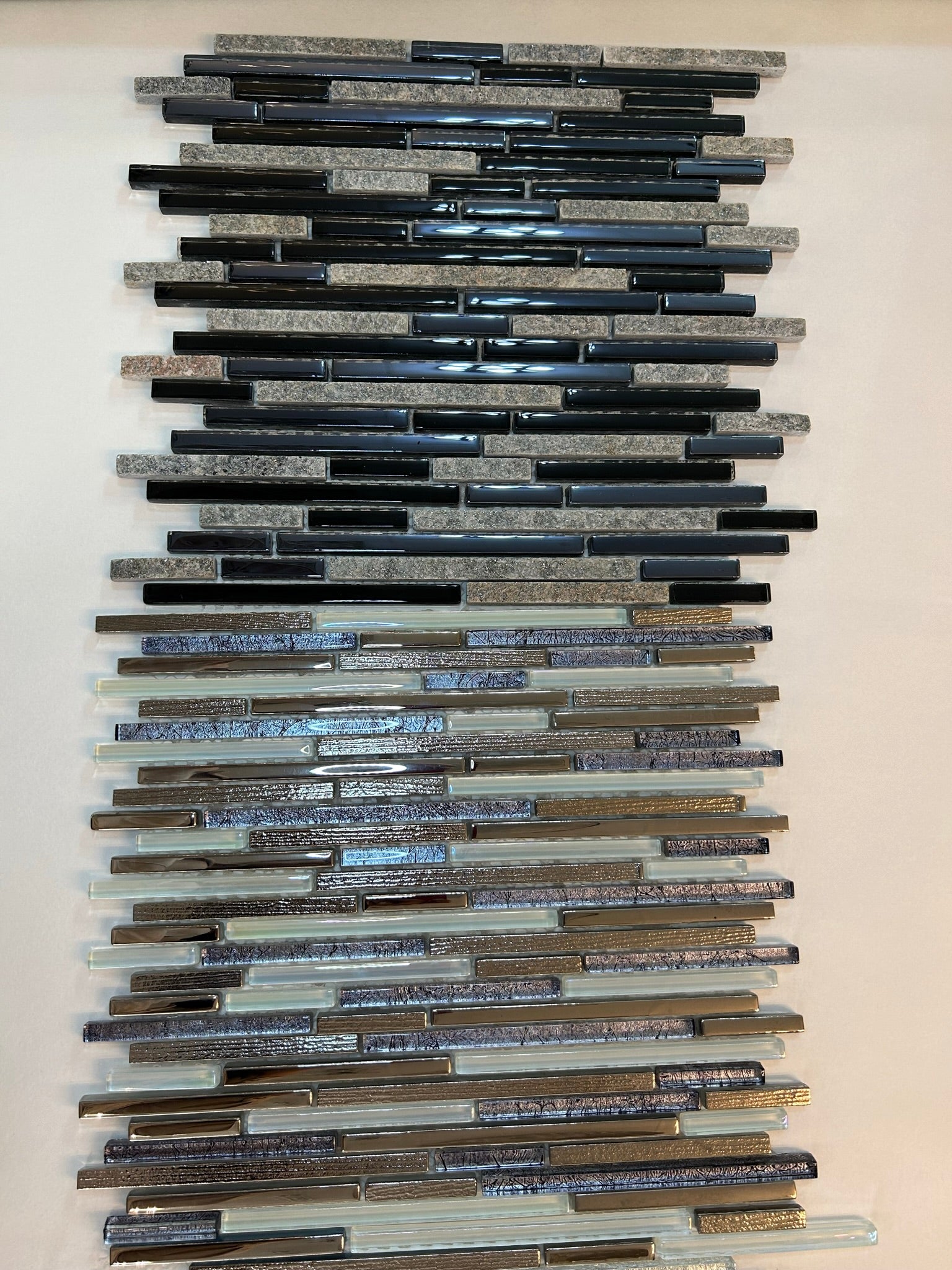 Light Olive, Gold, Silver Lined Glass Mosaic Tiles-300*300*8mm-11sheets-1m2-VAXY02