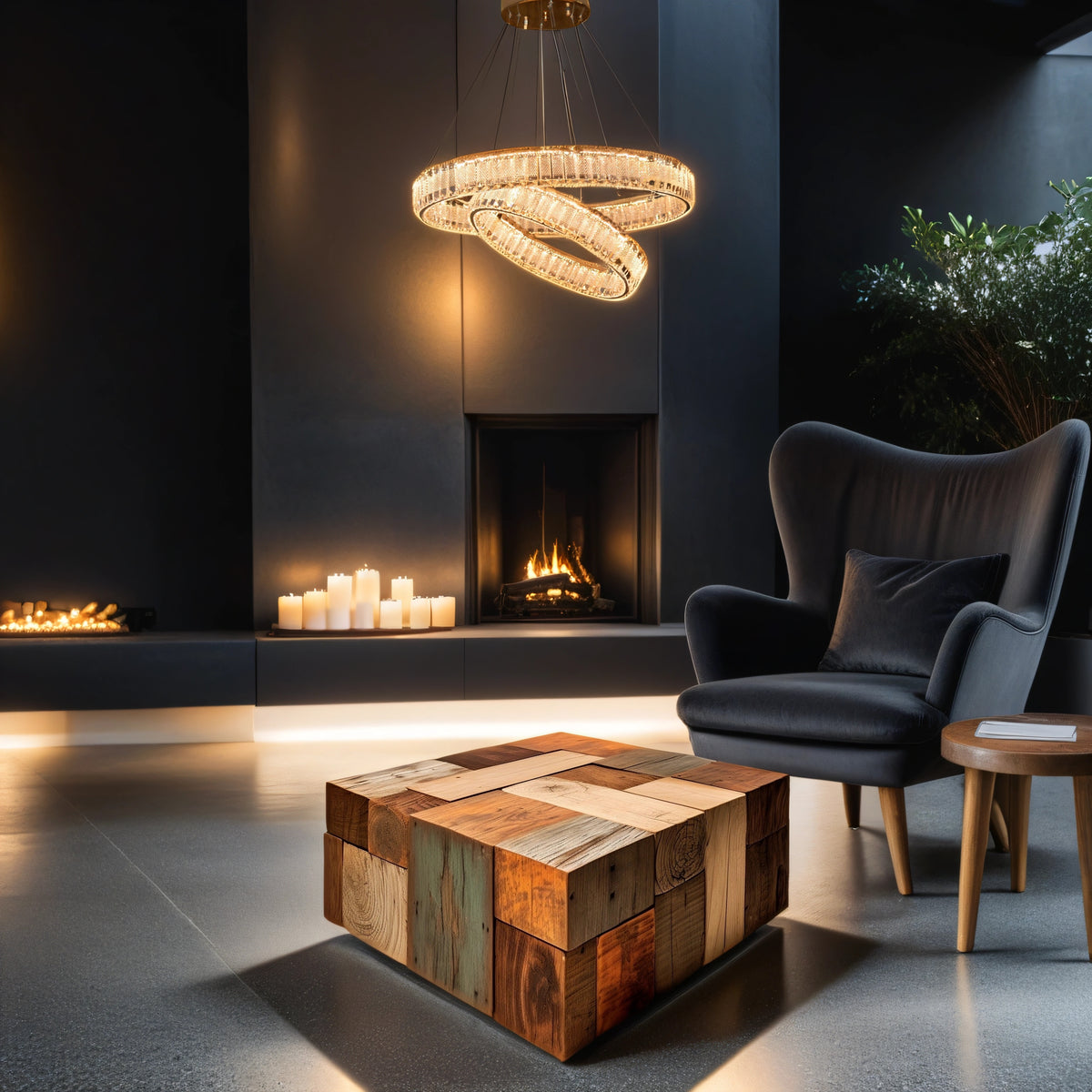 Crystal Floor & Table Lamps -with colour changing and brightness adjustment feature-remote control- matching Ceiling Light–Y608-5F