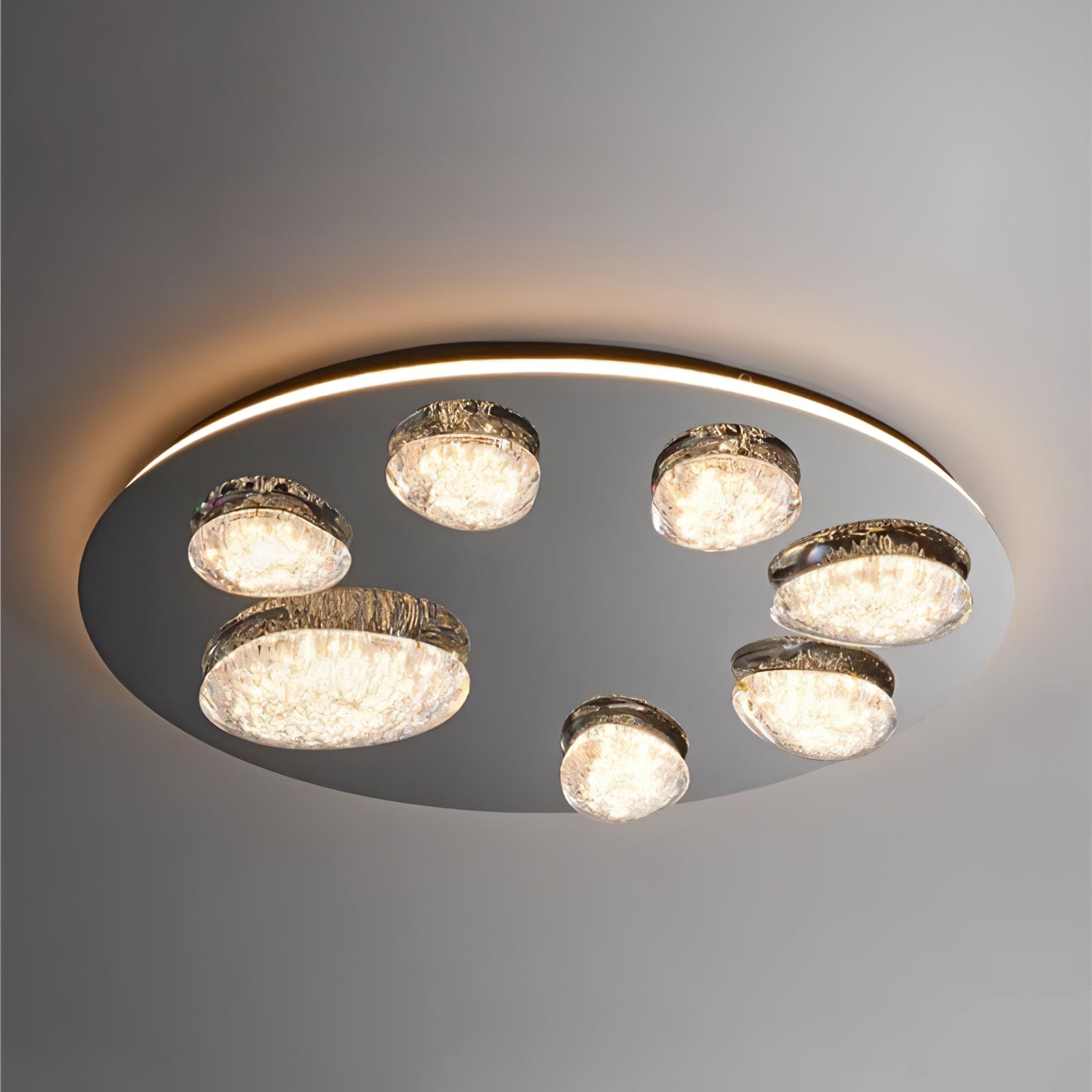 Almond Shape diffusers with an ice effect  Modern Wall mount LED Lights  -2310-1DW