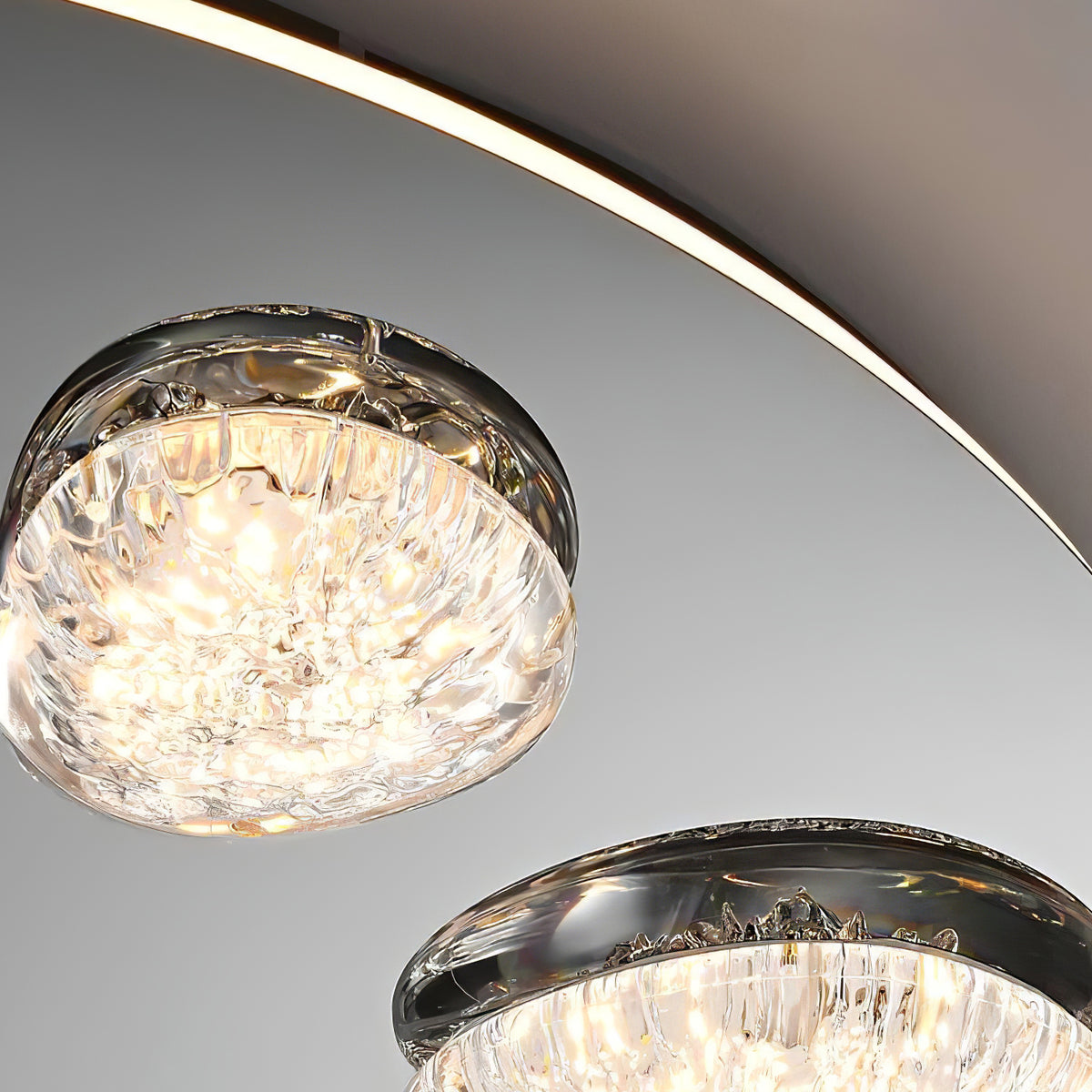 Almond Shape diffusers with an ice effect  Modern Wall mount LED Lights  -2310-1DW