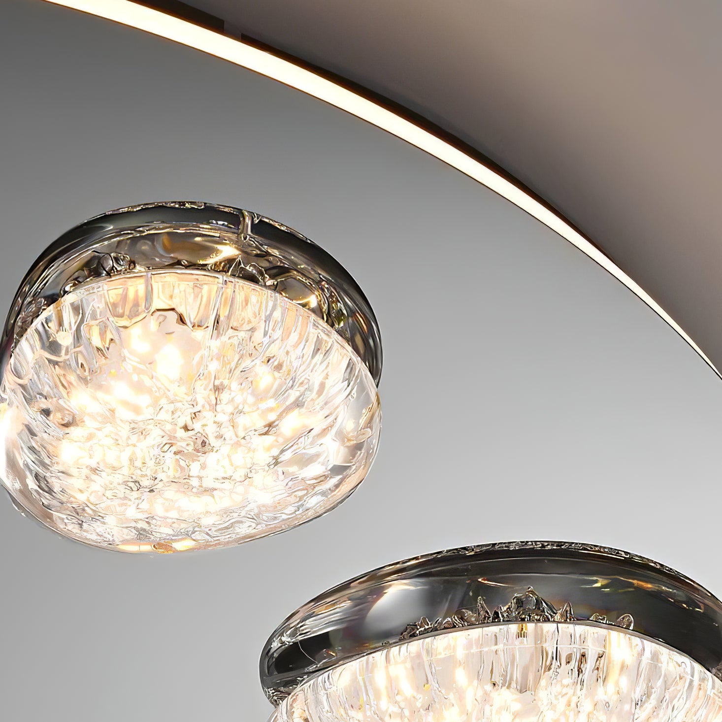 Almond Shape diffusers with an ice effect  Modern Wall mount LED Lights  -2310-1DW