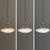 Almond Shape diffusers with an ice effect  Modern Flush mount LED Ceiling Lights  -2310-800, 500 & 400