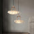 Almond Shape diffusers with an ice effect  Modern Flush mount LED Ceiling Lights  -2310-800, 500 & 400